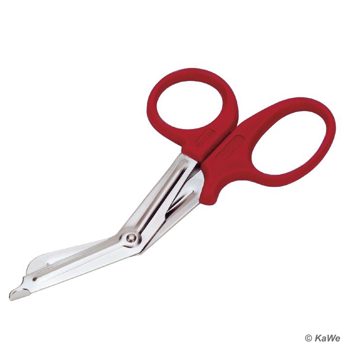 Allzweck-Verband-Schere, groß rot, 19 cm