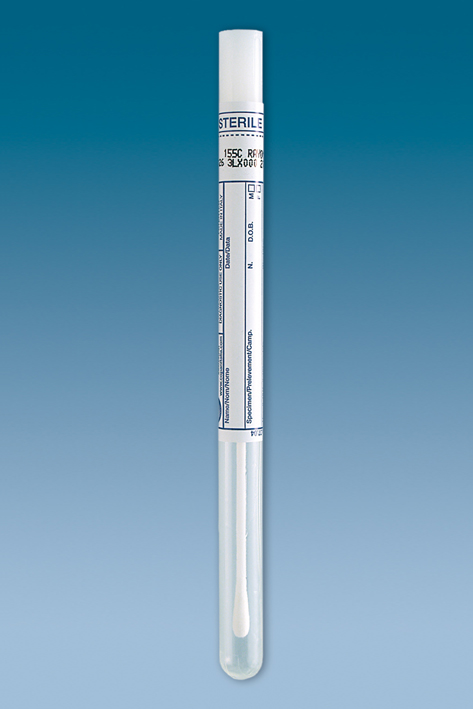 Abstrichtupfer neutral, Polystyrolstab 131 mm, steril (100 Stck.)