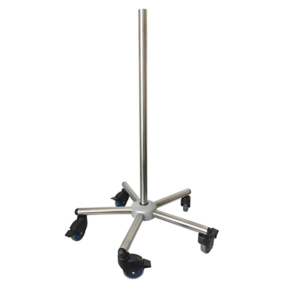5-Fuß-Rollstativ mit 2 gebremsten Rollen ohne Gerätehalterung