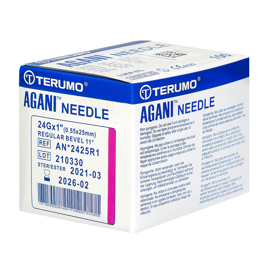 Agani Einmal-Kanülen Nr. 17, 0,55 x 25 mm, lila (100 Stck.)