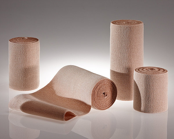 ELASTUS Kurzzugbinden 5 m x 6 cm (10 Stck.) hautfarben