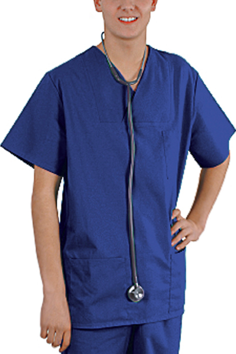 Kasack Typ Basel kornblau, Gr. XS = 0 Gr. 34/36 (Damen), Gr. 40/42 (Herren)